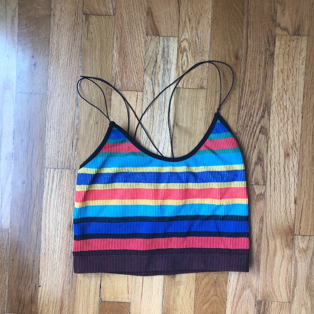 Rainbow Tank top crop top
